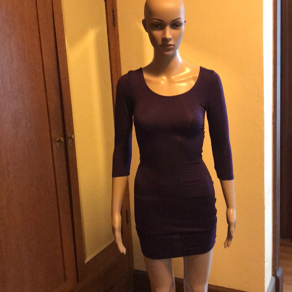 Dark purple dress